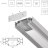 Профиль встраиваемый в натяжной потолок LIGHTSTAR под LED ленту до 30мм либо под трек Barra 502430-6AI