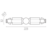 Соединение гибкое LIGHTSTAR 504156-FR QUATTRO к треку 5040xx-(F)/(R) БЕЛЫЙ