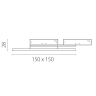 Светильник отраженного света LIGHTSTAR LINEA 236141Q